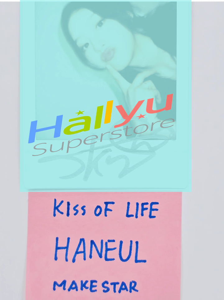 HANEUL (of Kiss of Life) - Hand Autographed(Signed) Polaroid [26.05.13]