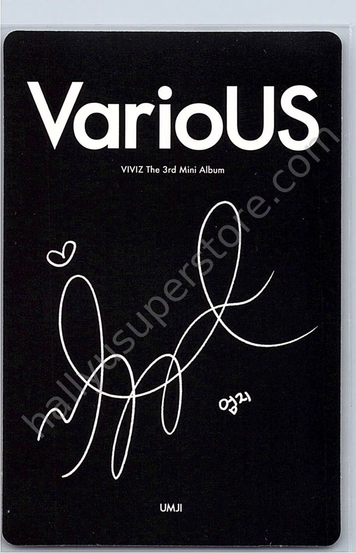 VIVIZ - Umji - VarioUS album photocard clazzy version