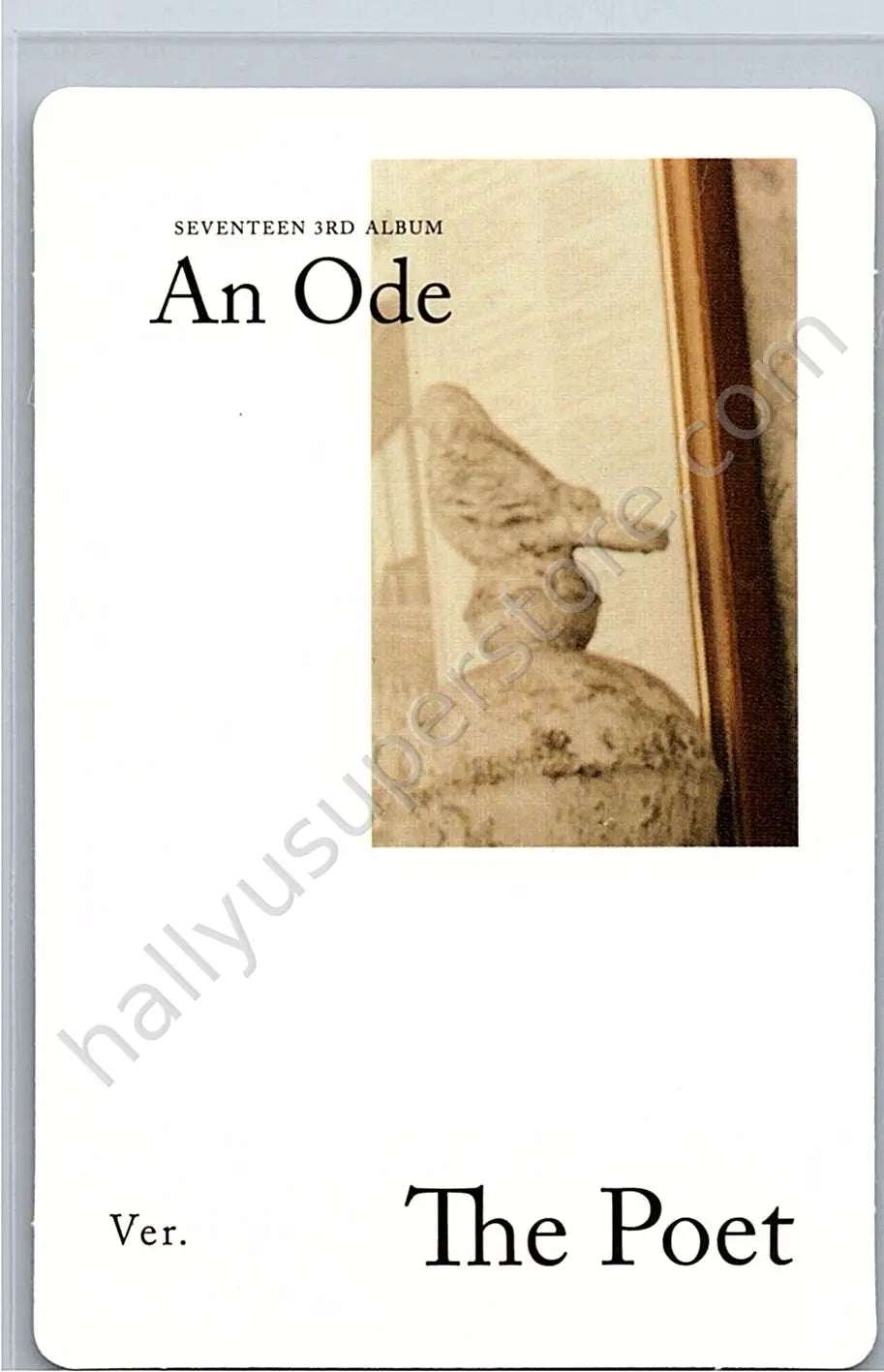 SEVENTEEN - Wonwoo - An Ode album photocard FPO the poet version