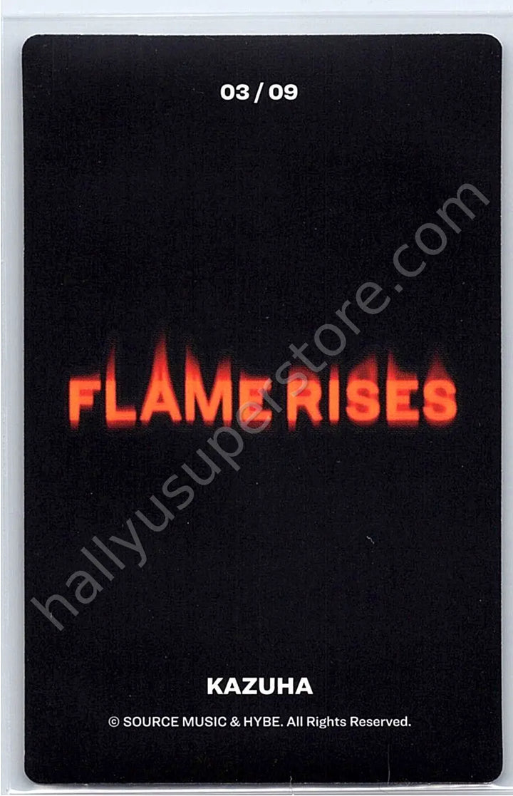 LE SSERAFIM - Kazuha - LE SSERAFIM - Kazuha - Flame Rises Tour (2023) Event mini photocard 3/9