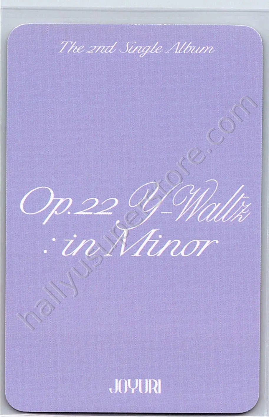 Jo Yuri - Jo Yuri - Op.22 Y-Waltz : in Minor music&amp;drama pob (pre-order benefit)