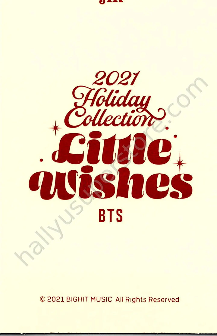 BTS - Jin - Little Wishes mini photocard special gift version 7