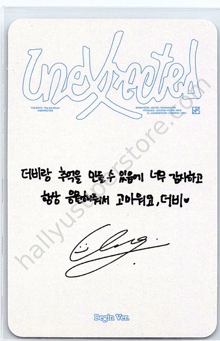 THE BOYZ - Q - Unexpected Begin Ver.