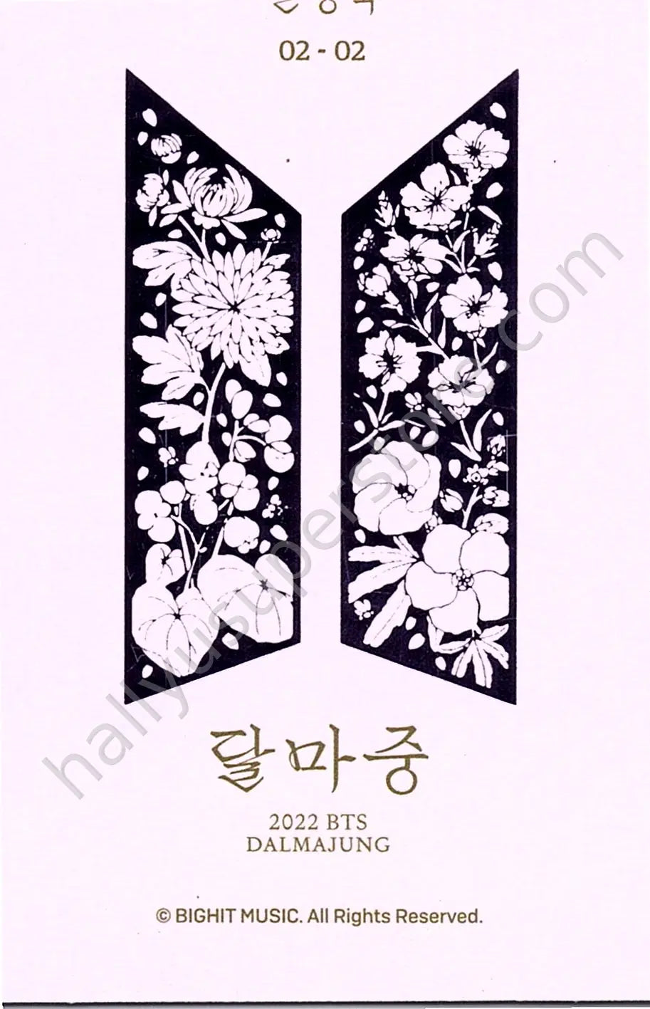 BTS - Jungkook - Dalmajung 2022 2/2 mini photocard special version