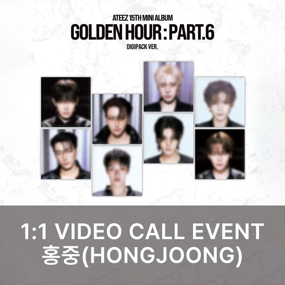 [Hallyu4U - Fansign] (11/13) AppleMusic - ATEEZ / [GOLDEN HOUR : Part.6] (DIGIPACK VER.) [1:1 Video Call Event]