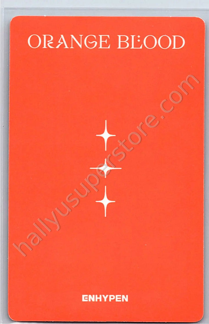 ENHYPEN - Jay - ORANGE BLOOD Album weverse album version korean album album photocard