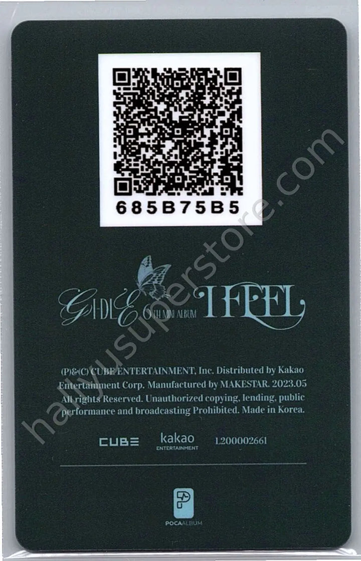 i-dle - Soyeon - I Feel cat version poca album pvc card qr card