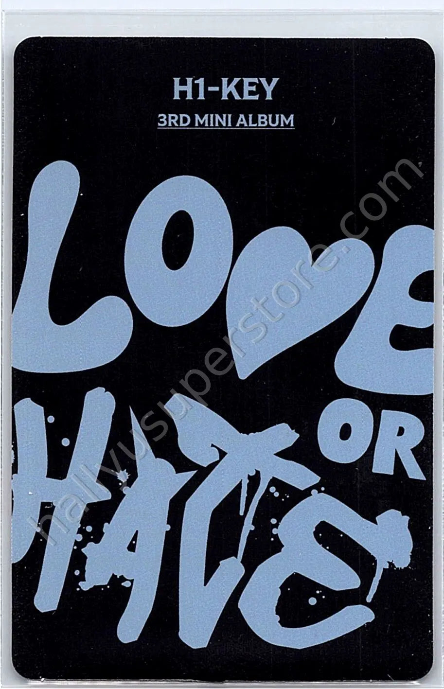 H1-KEY - Hwiseo - LOVE or HATE album photocard lie version poca album