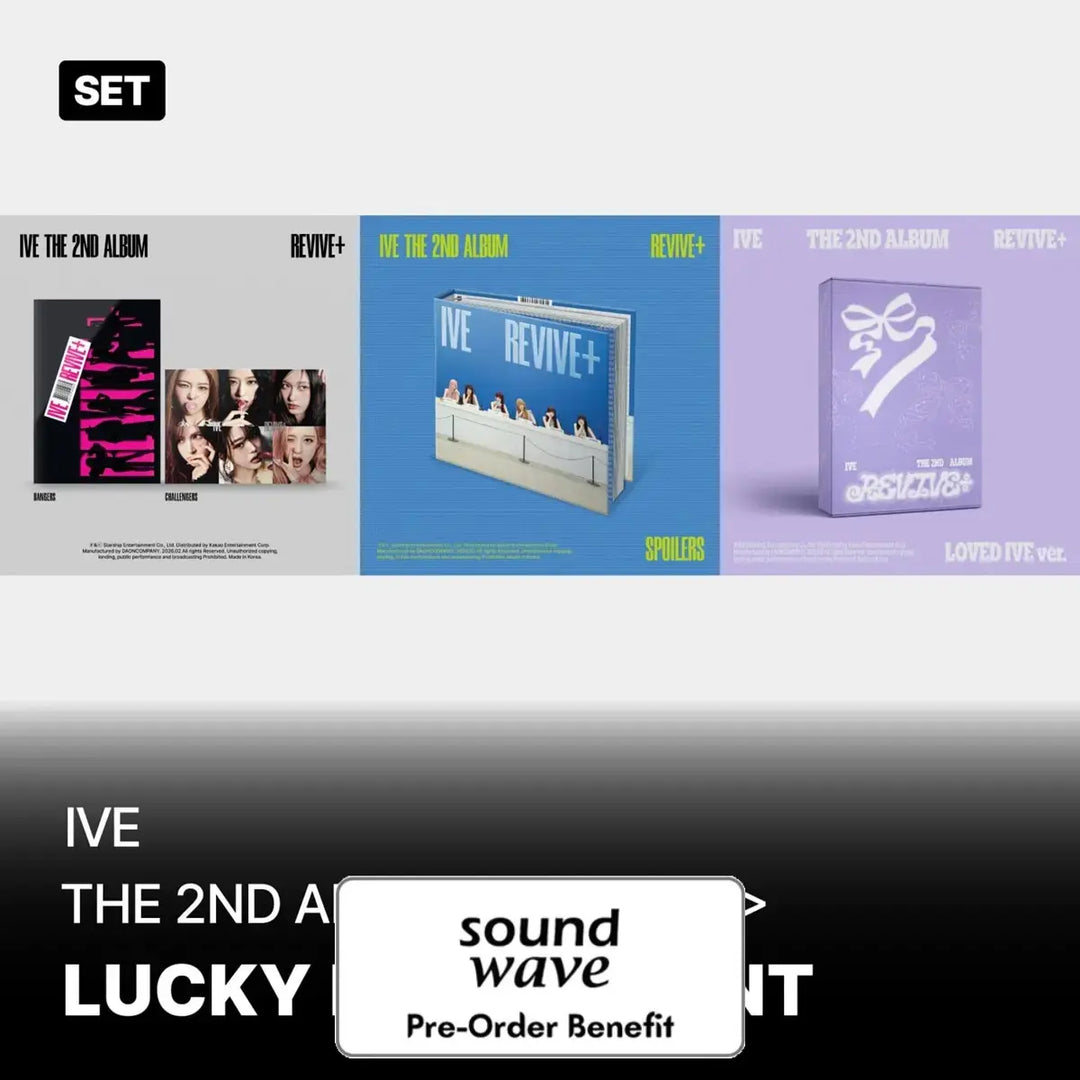 [Pre-Order] IVE - THE 2ND ALBUM [REVIVE+] + Soundwave LuckyDraw Event (Choose Version)