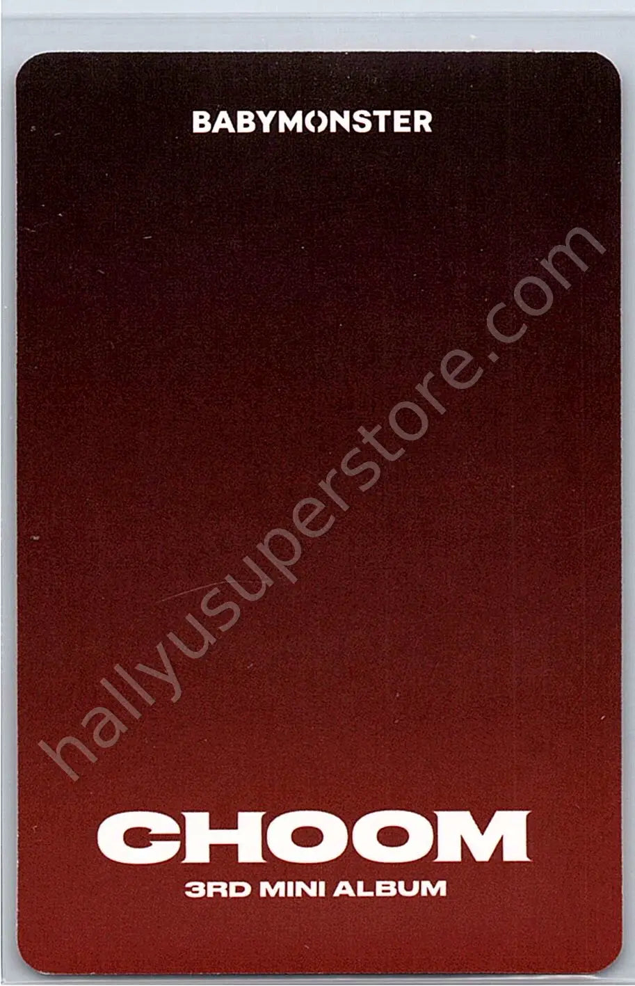 BABYMONSTER - Ruka - CHOOM album photocard crimson version