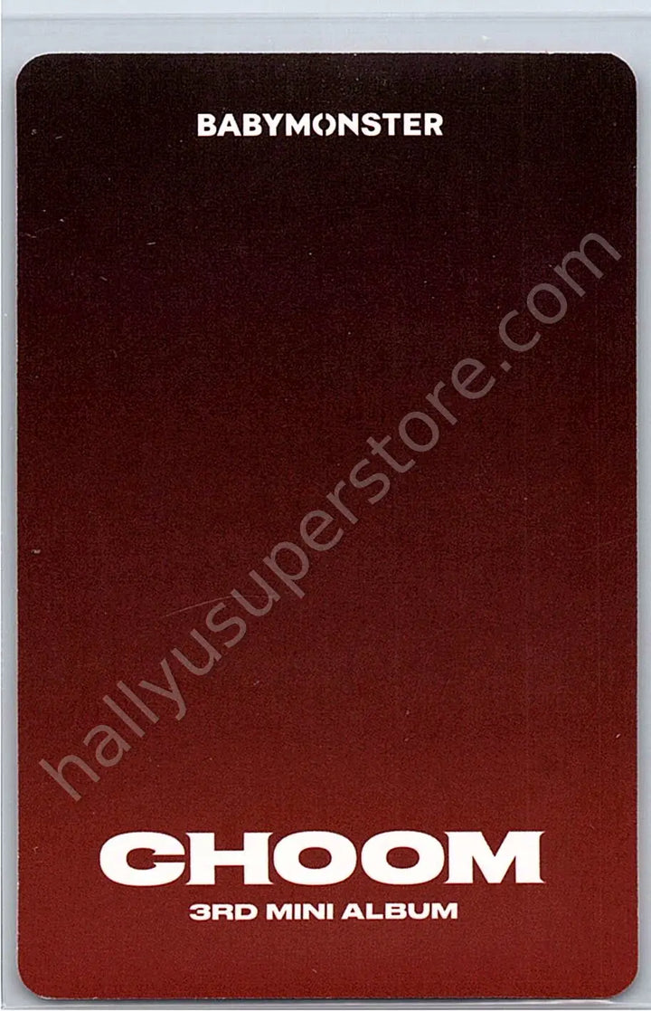 BABYMONSTER - Ruka - CHOOM album photocard crimson version