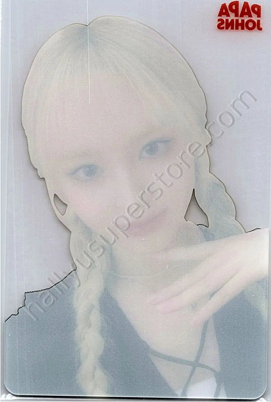 IVE - Liz - IVE X Papa Johns Pizza brand collaboration papa johns round 4 translucent
