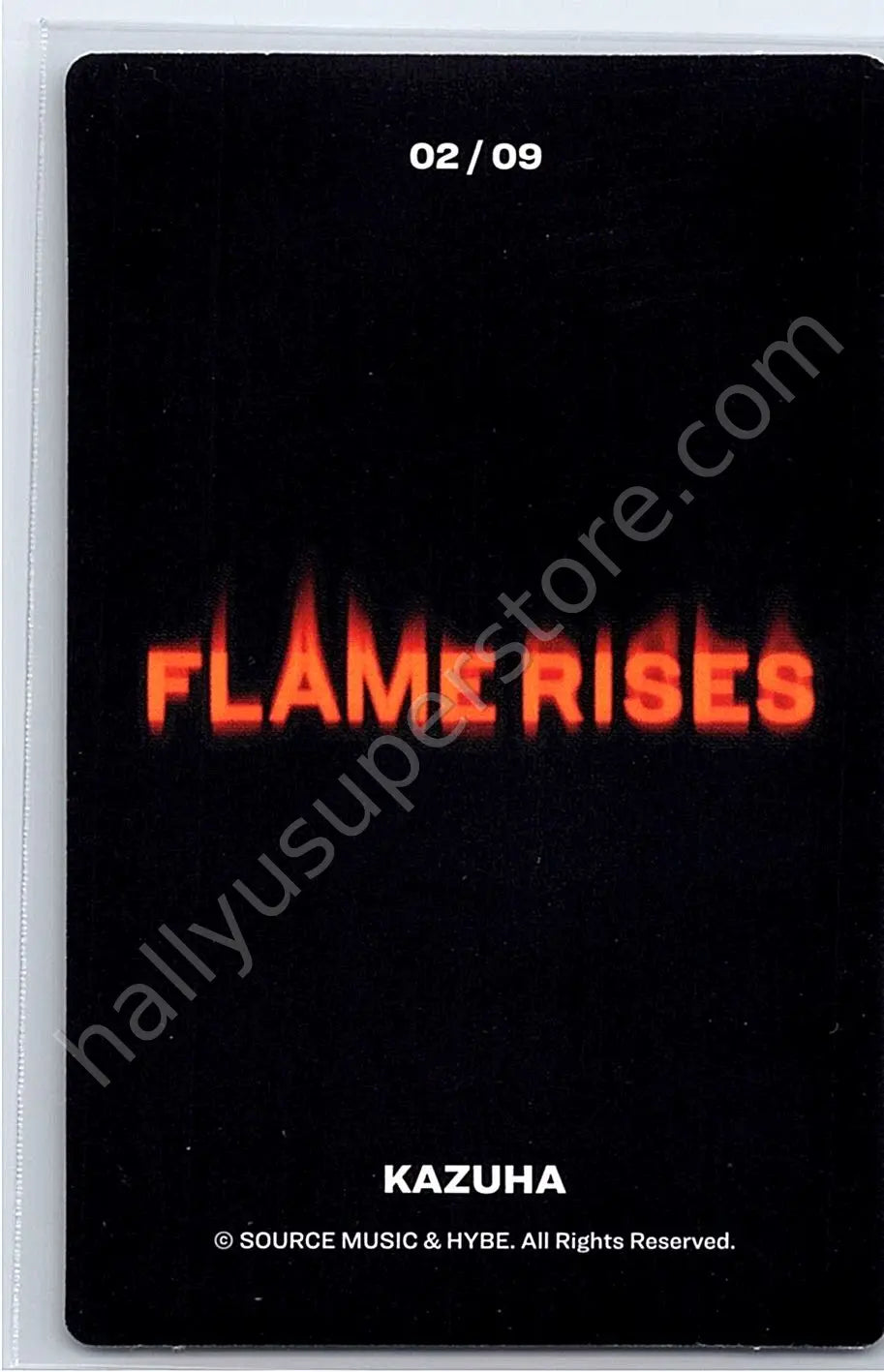 LE SSERAFIM - Kazuha - LE SSERAFIM - Kazuha - Flame Rises Tour (2023) Event mini photocard 2/9