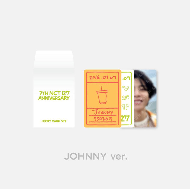 NCT 127 - "7th Anniversary Glow-In-The-Dark" Official Lucky Card Set - HALLYUSUPERSTORE