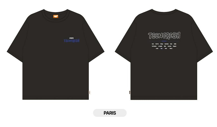StayC - "TeenFresh" StayC 1st World Tour in Europe Official MD [Tour T-Shirt + Random Photocard 1ea] - HALLYUSUPERSTORE