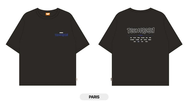StayC - "TeenFresh" StayC 1st World Tour in Europe Official MD [Tour T-Shirt + Random Photocard 1ea] - HALLYUSUPERSTORE