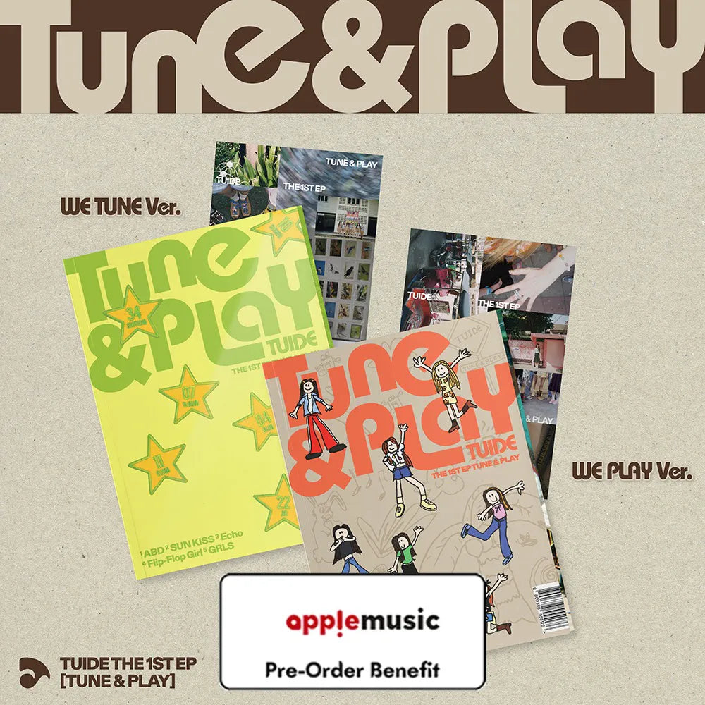 [Pre-Order] TUIDE - The 1st EP [TUNE &amp; PLAY] (Photo Book + Weverse Albums ver.) + Pre-Order Benefit (Choose Version)