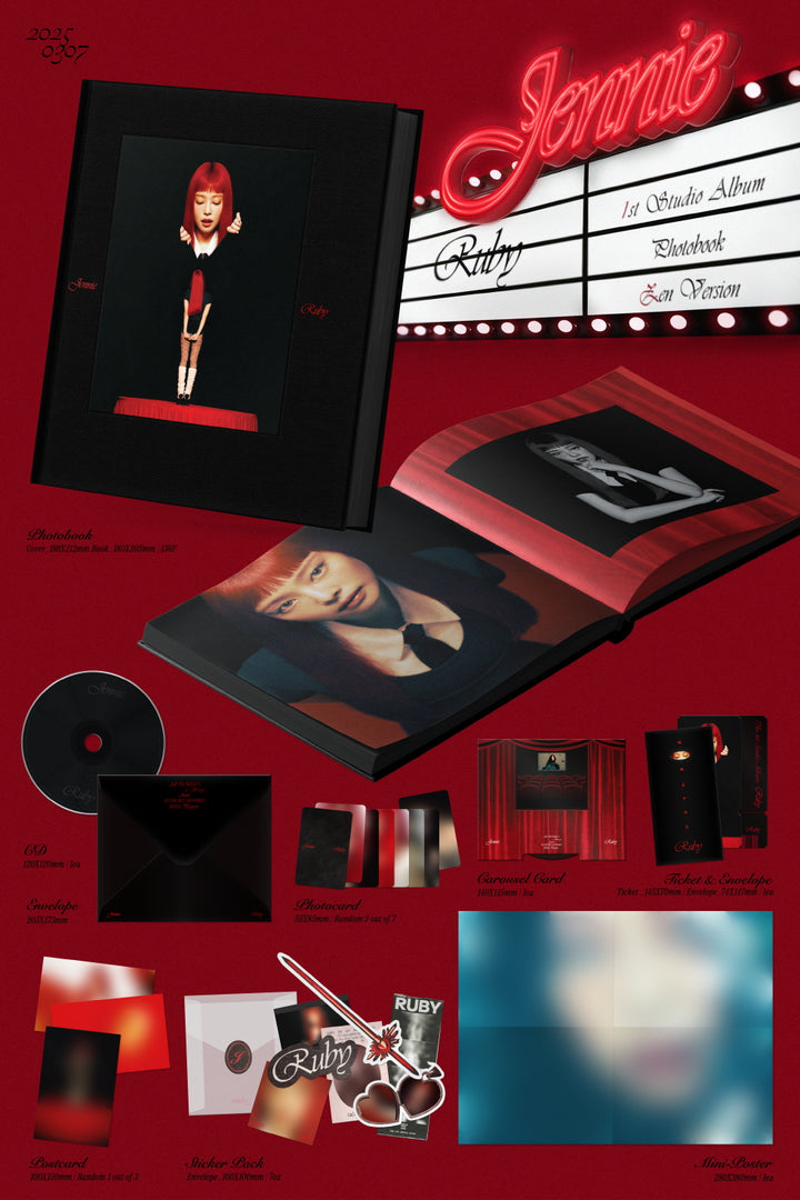 [SOLD OUT] 제니 (JENNIE) - The 1st Studio Album [Ruby] (Photobook)