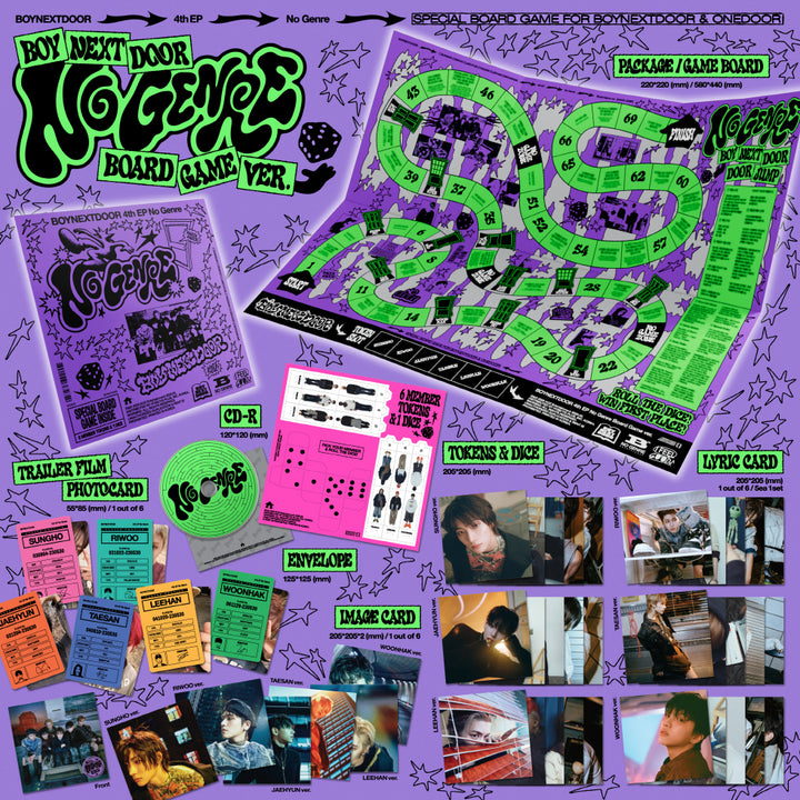 [B2B] BOYNEXTDOOR - 4th EP [No Genre] (Board Game Ver.) / 보이넥스트도어 (BOYNEXTDOOR) - 4th EP [No Genre] (Board Game ver.)
