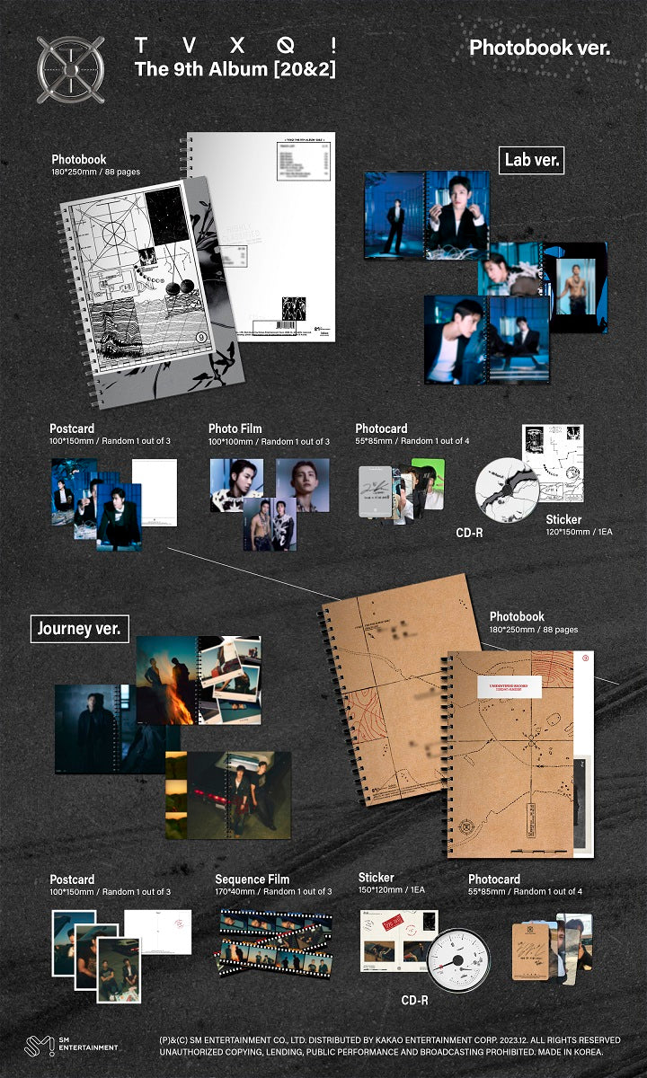 [B2B] TVXQ! - Vol. 9 [20&amp;2] (Photo Book Ver.) / (Lab. ver) 동방신기 - 정규 9집 [20&amp;2] (Photo Book Ver.)