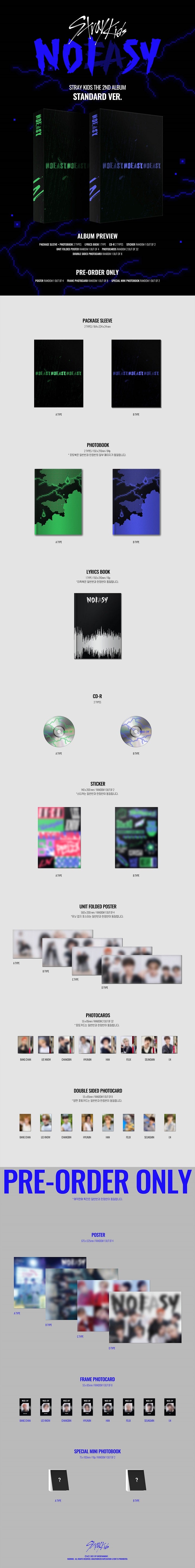 [B2B] Stray Kids - Vol. 2 [NOEASY] Normal Edition / (2종)스트레이 키즈 (Stray Kids) - 2집 [NOEASY] 일반반