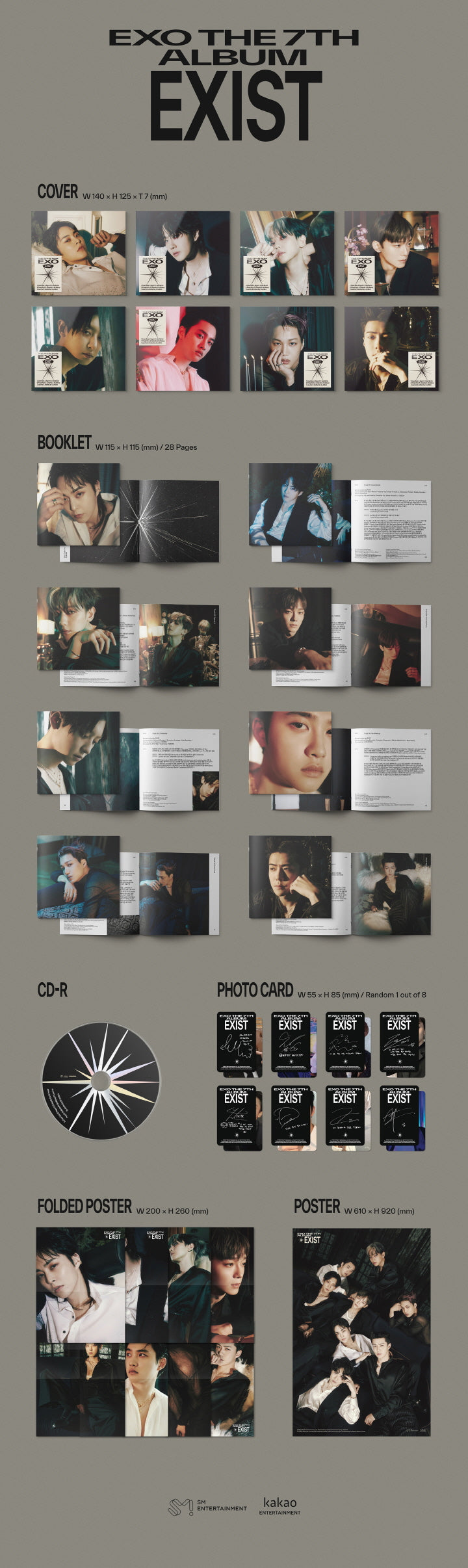 [SOLD OUT] 엑소 (EXO) - 정규 7집 [EXIST] (Digipack Ver.) * 멤버중복가능성있음