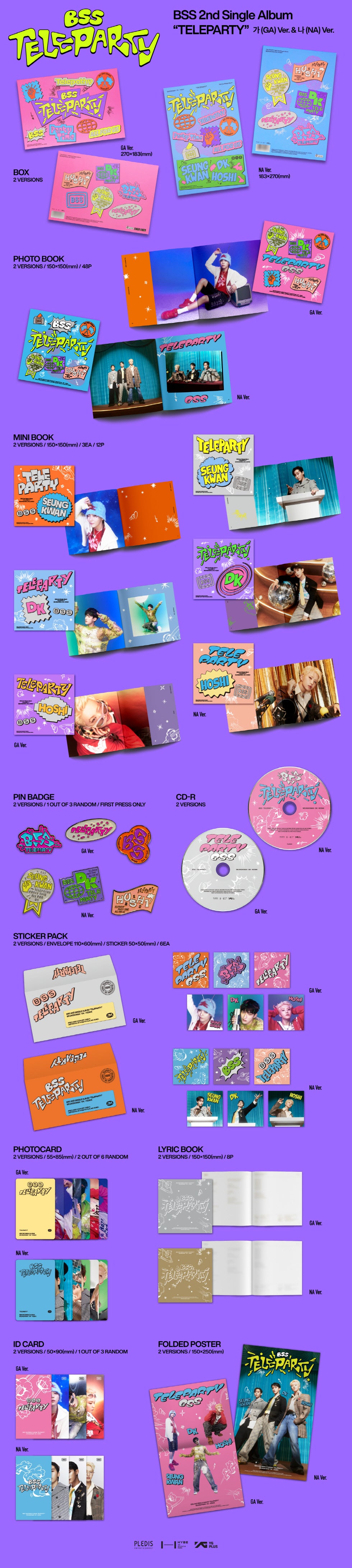 [SOLD OUT] 부석순 (SEVENTEEN) - 2nd Single Album [TELEPARTY] 랜덤