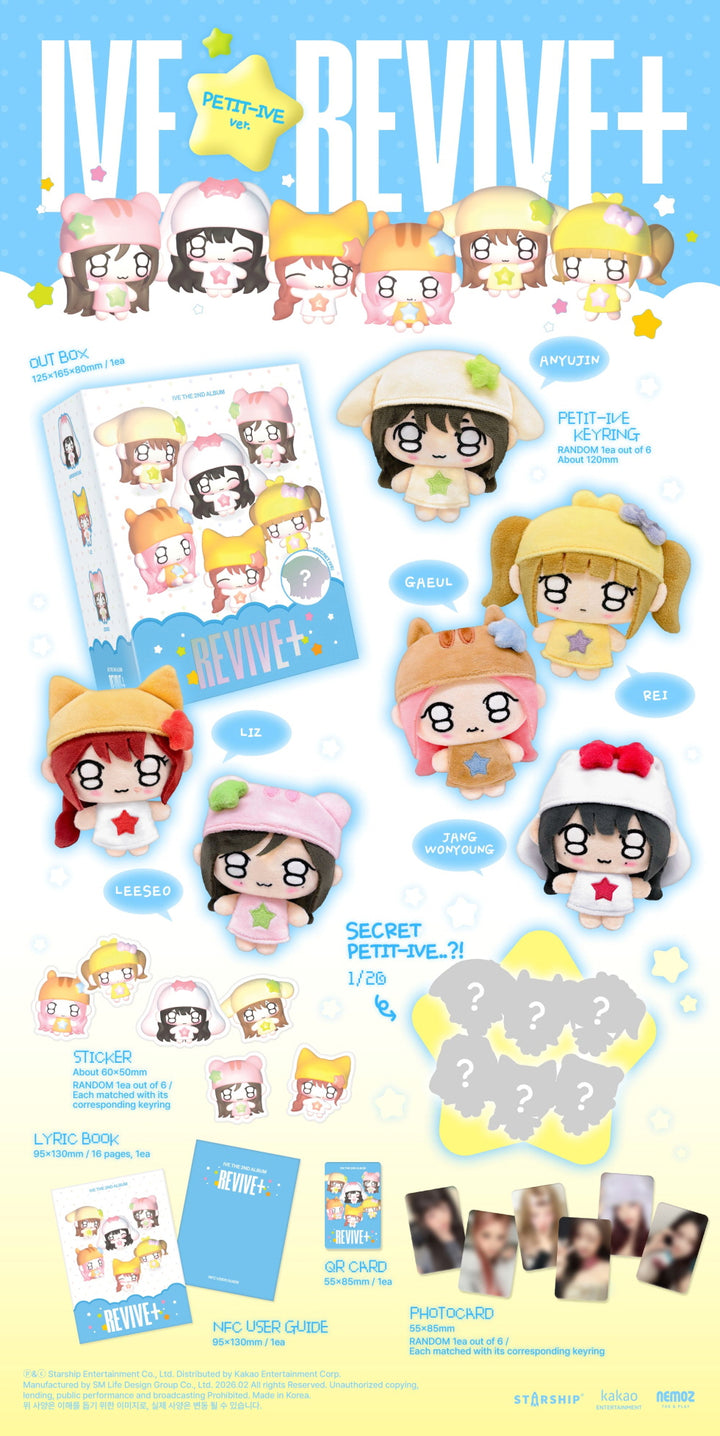 [SOLD OUT] [쇼핑몰] 아이브 (IVE) - 2집 [REVIVE+] (PETIT-IVE ver.) (한정반)(개봉)
