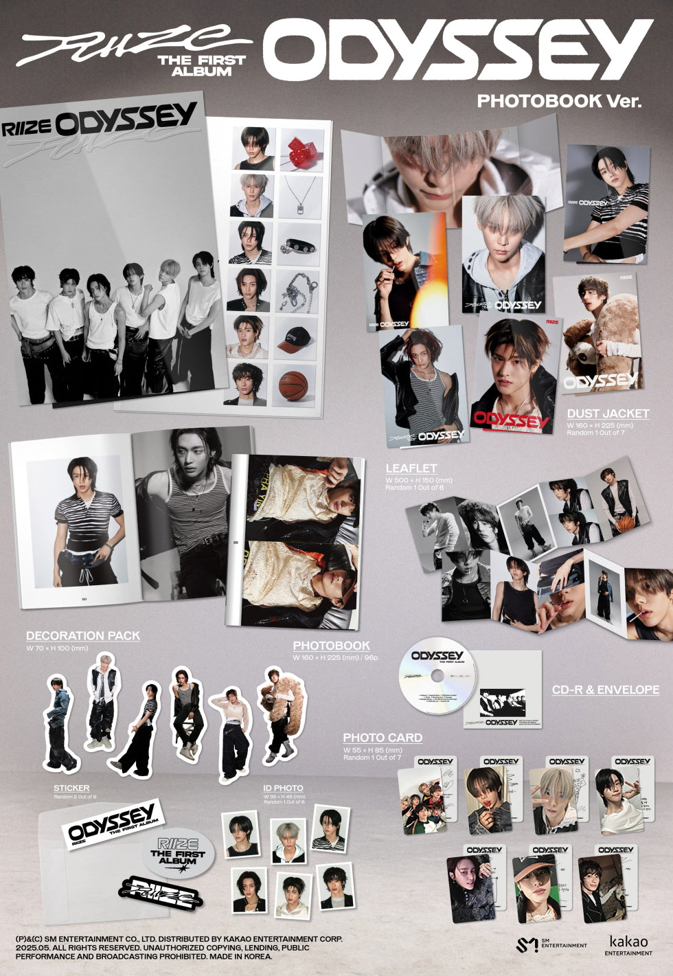 [SOLD OUT] (미공포함)라이즈 RIIZE - 정규 1집 [ODYSSEY] (PHOTOBOOK Ver.)