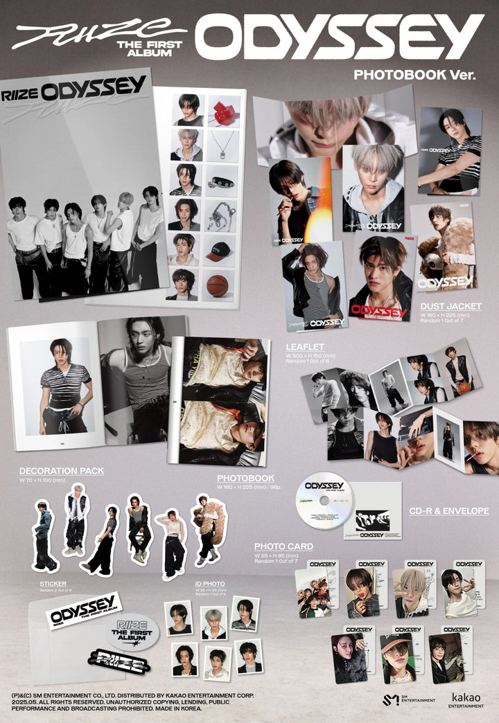 [SOLD OUT] (미공포함)라이즈 RIIZE - 정규 1집 [ODYSSEY] (PHOTOBOOK Ver.)