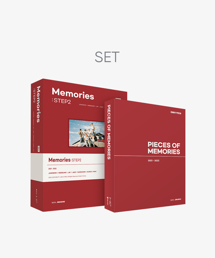[In Stock MD] ENHYPEN - Memories : STEP 2 DIGITAL CODE + PIECES OF MEMORIES [2021-2022] SET - HALLYUSUPERSTORE