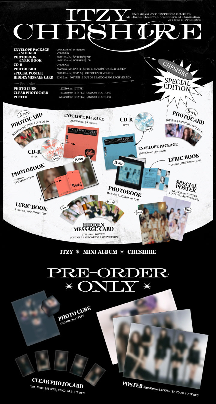 [SOLD OUT] 있지 (ITZY) - CHESHIRE SPECIAL EDITION [스페셜반]