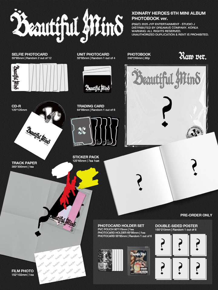 [SOLD OUT] 엑스디너리 히어로즈 (Xdinary Heroes) - 미니 6집 [Beautiful Mind]