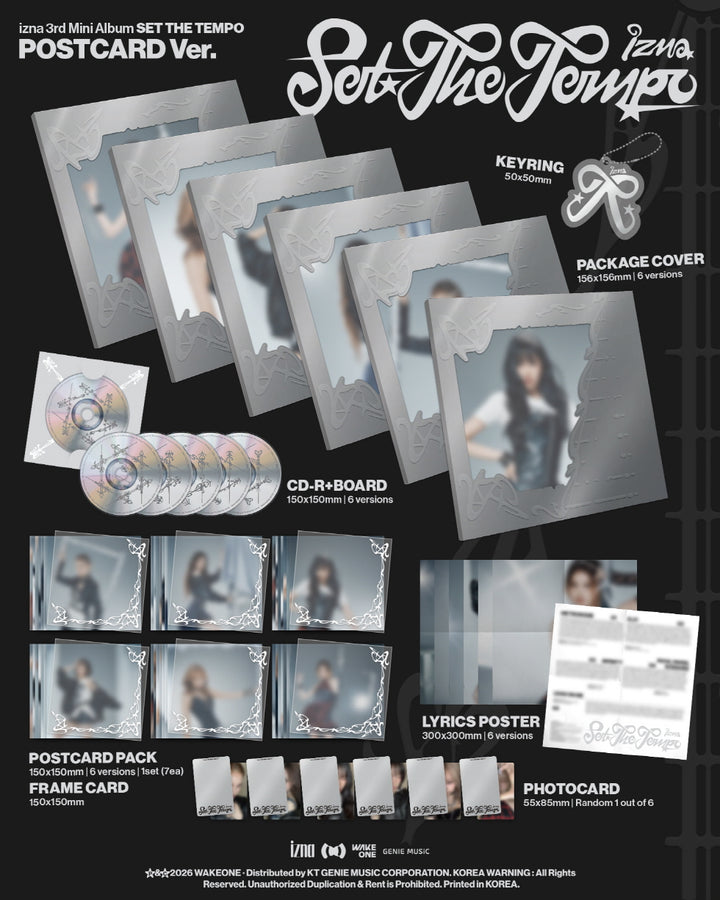 [B2B] izna (이즈나) - SET THE TEMPO (3rd Mini Album) POSTCARD Ver. (Random Ver.) / izna (이즈나) - 미니 3집 [SET THE TEMPO] POSTCARD Ver. 랜덤