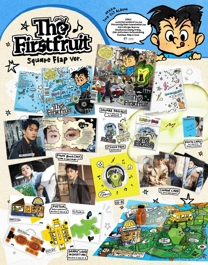 [B2B] MARK - Vol. 1 [The Firstfruit] (Square Flap Ver.) / 마크 - 정규 1집 [The Firstfruit] (Square Flap Ver.)