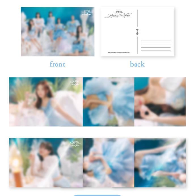 OH MY GIRL - Golden Hourglass MD (Polaroid Set, Hologram Postcard Set, Flim Keyring) - HALLYUSUPERSTORE