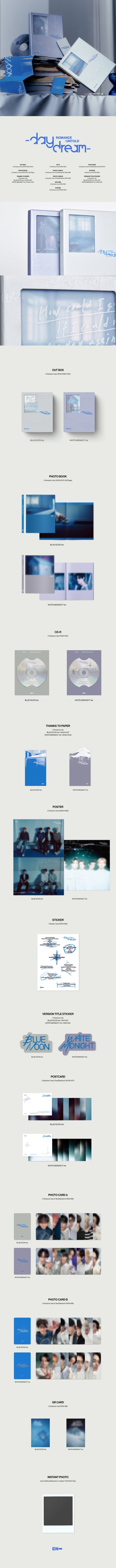 [B2B] ENHYPEN - ROMANCE : UNTOLD (daydream &amp; midnight Ver.) / 엔하이픈 (ENHYPEN) - ROMANCE : UNTOLD –daydream2종중 whit mednight