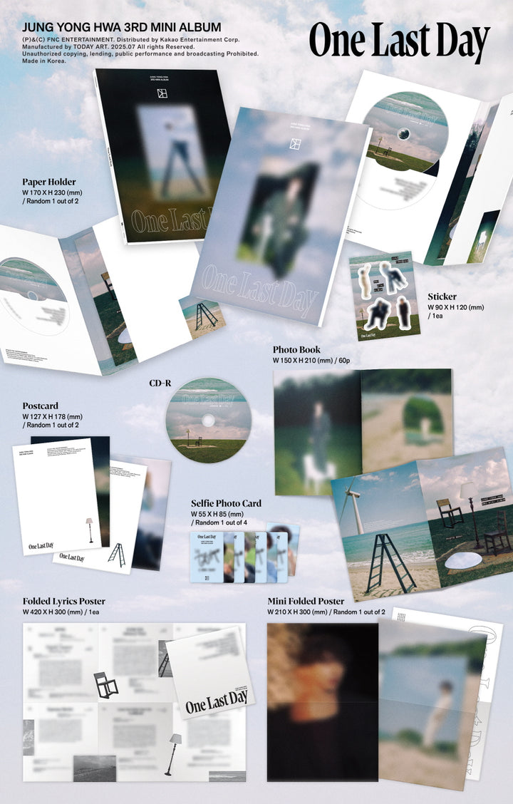 [B2B] Jung Yong Hwa - Vol. 3 [One Last Day] / 정용화 - 미니 3집 [One Last Day]