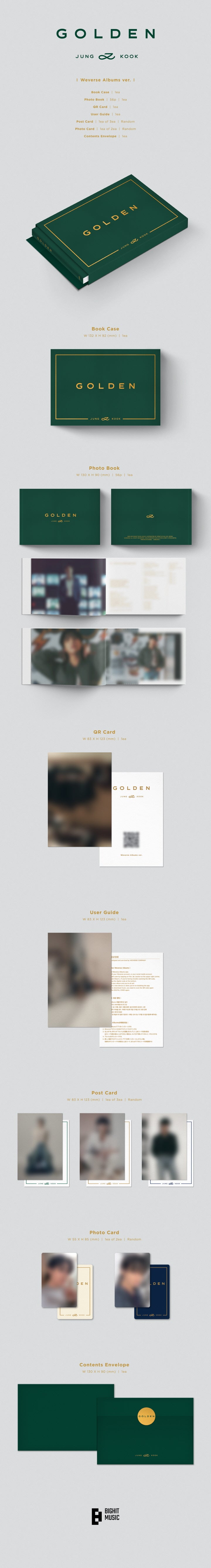 [SOLD OUT] [도매] 정국 - GOLDEN (Weverse Albums ver.)