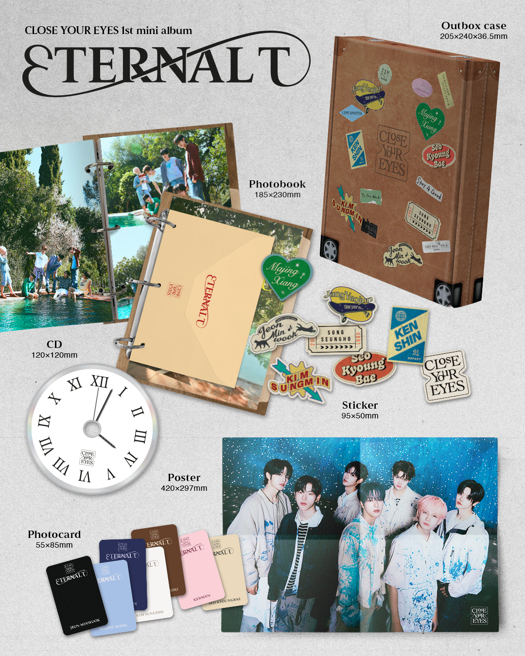 [B2B] CLOSE YOUR EYES - Mini Album Vol. 1 [ETERNALT] / [쇼핑몰] 클로즈 유어 아이즈 - 미니 1집 [ETERNALT]