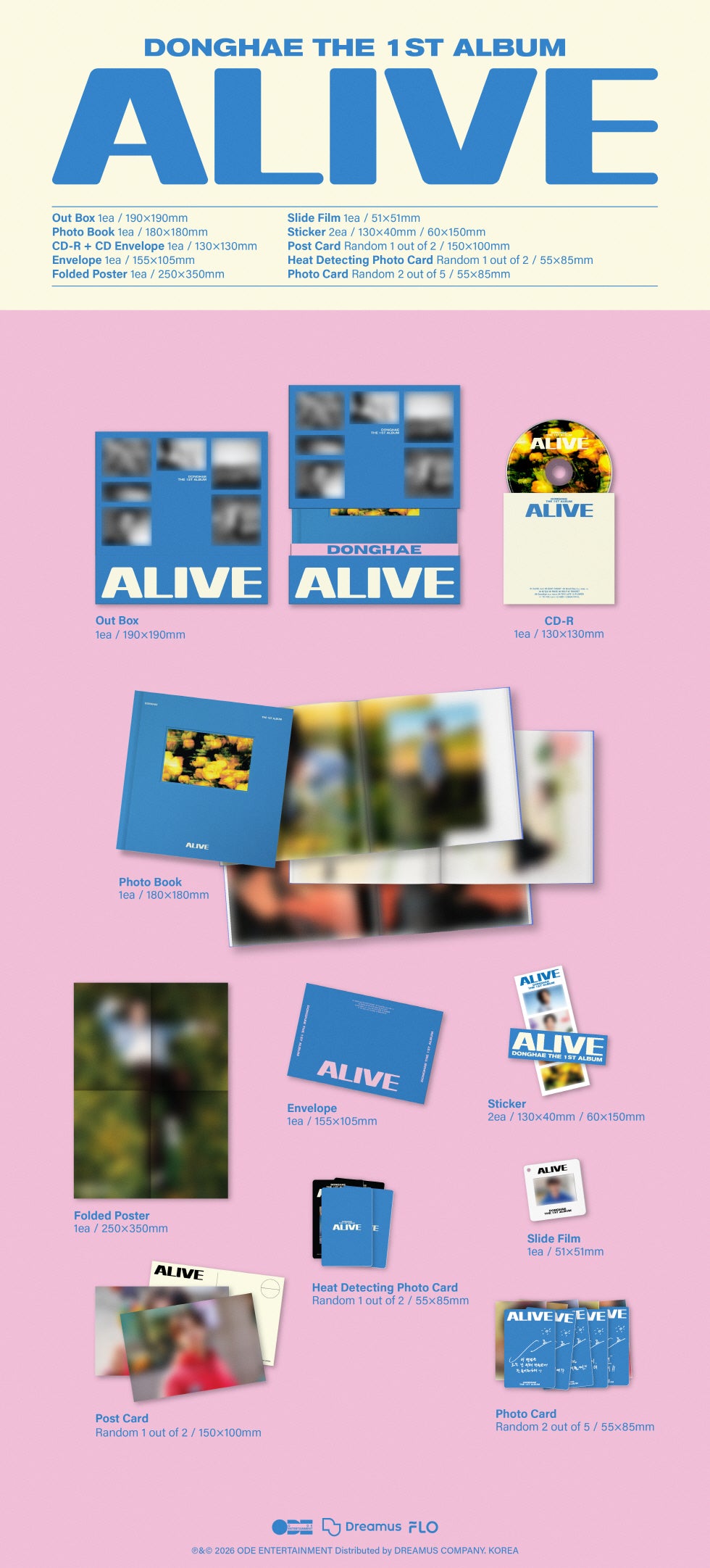 [B2B] DONGHAE - Vol. 1 [ALIVE] (Photobook Ver.) / [도매]  동해 (DONGHAE) - 정규 1집 [ALIVE] (포토북 버전)