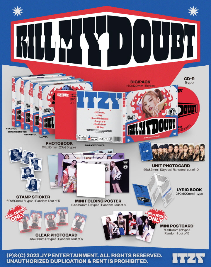 [B2B] ITZY - KILL MY DOUBT (DIGIPACK) / (리아) 있지 (ITZY) - KILL MY DOUBT (DIGIPACK)