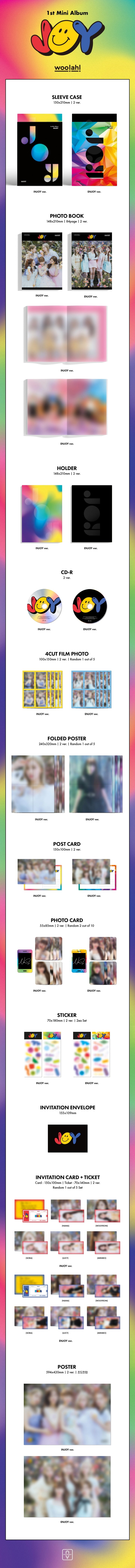 [B2B] woo!ah! (우아!) - JOY (1st Mini Album) / (2종) woo!ah! (우아!) - JOY (1ST 미니앨범)