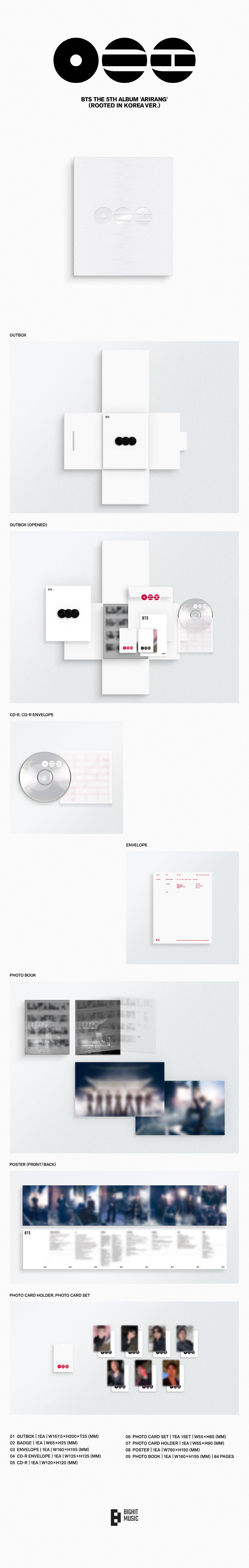 [B2B] BTS - ARIRANG (Rooted in Korea Ver. / Rooted in Music Ver.) / (music. ver) 방탄소년단 - ARIRANG