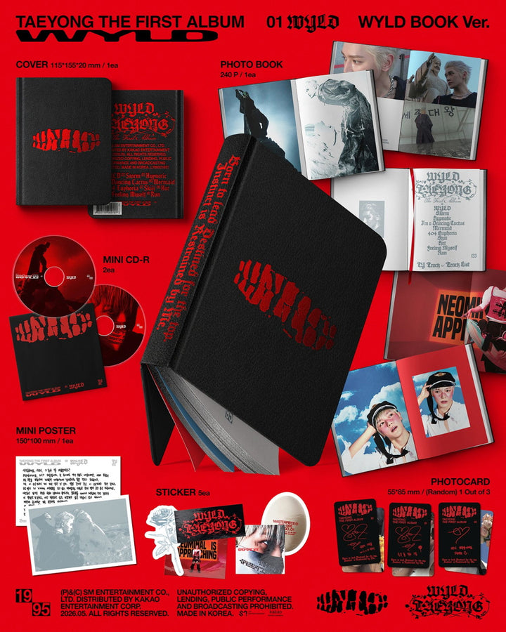 [SOLD OUT] [음반사 도매] 태용 (TAEYONG) - 정규 1집 [WYLD] (WYLD BOOK Ver.)