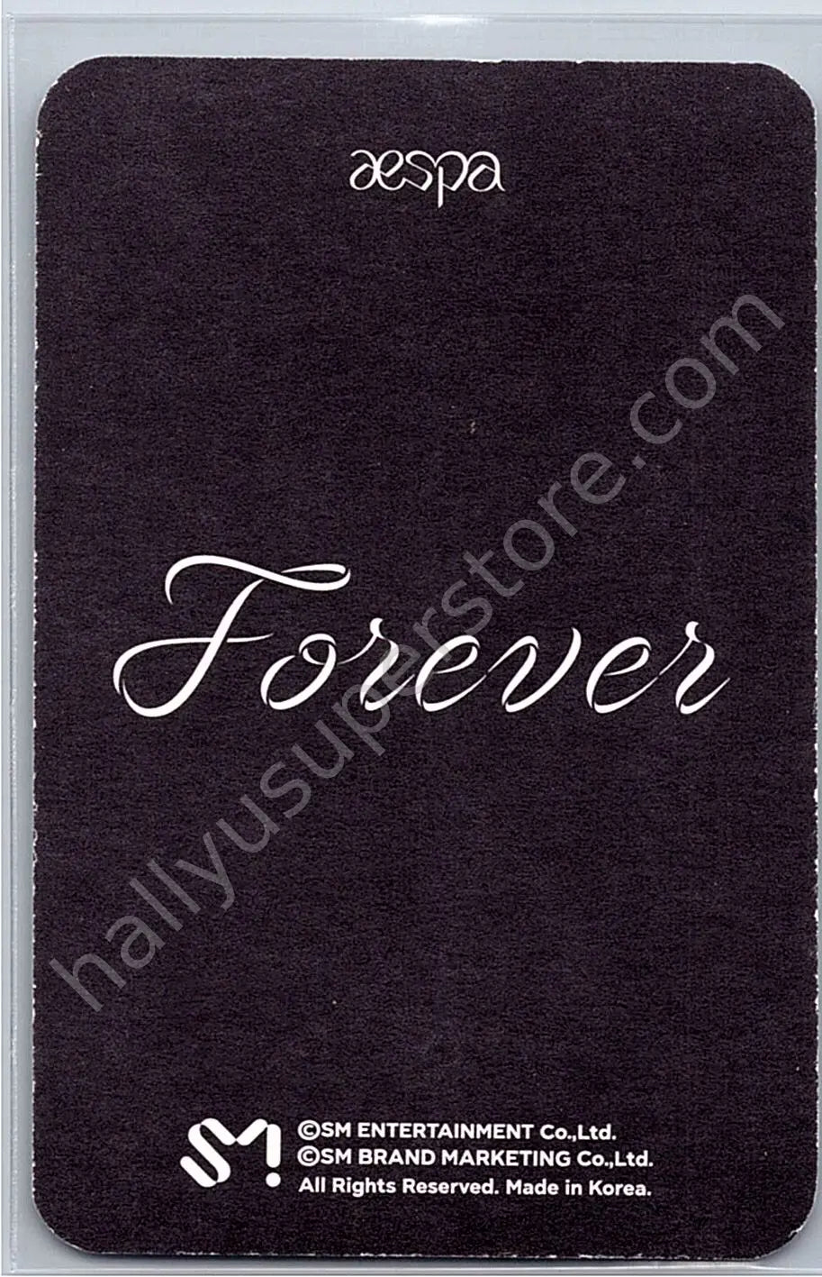 aespa - Ningning - Forever (Single) holographic (hologram) merch photocard
