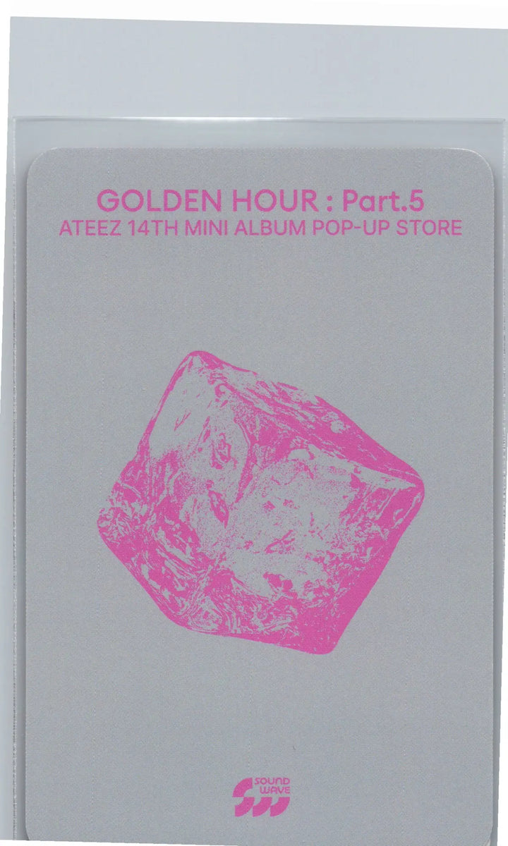 ATEEZ "GOLDEN HOUR : Part.5" - Soundwave POP-UP Lucky Draw Event Photocard, Card Sticker [26.06.26]