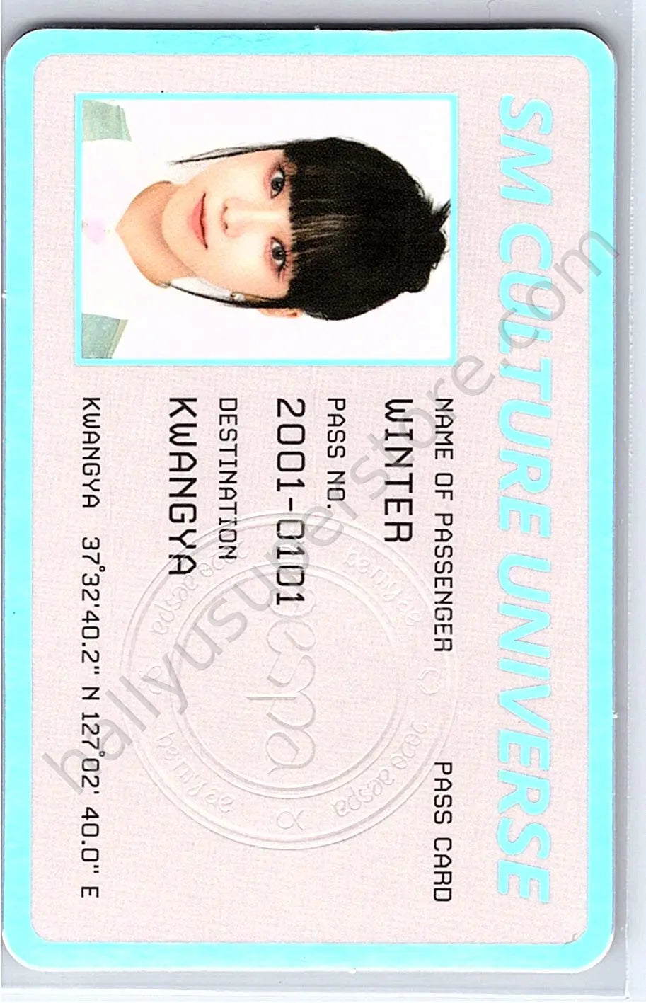 aespa - Winter - SM CULTURE UNIVERSE - ID CARD