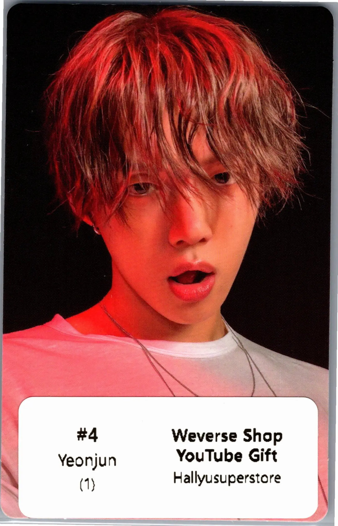 YEONJUN "NO LABELS: PART 02" - Weverse Shop YouTube Gift Photocard [26.08.27]