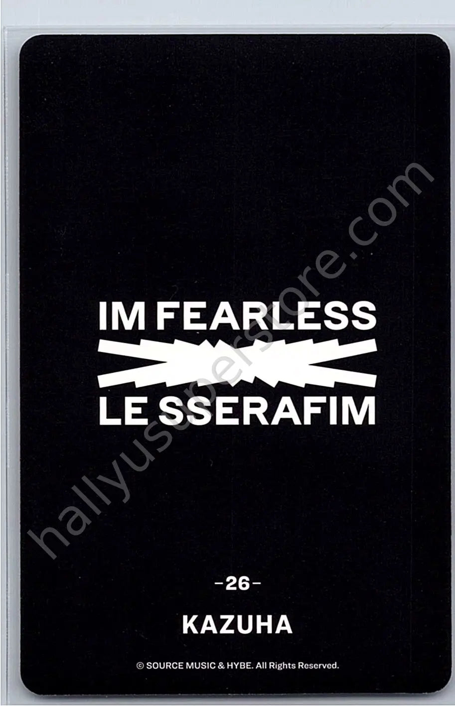 LE SSERAFIM - Kazuha - FEARLESS (Japanese Ver.) merch trading card